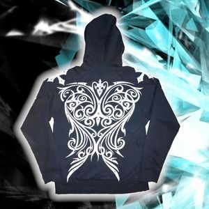 Insane AFFLICTION Celtic Grunge Tribal  Y2K Hoodie